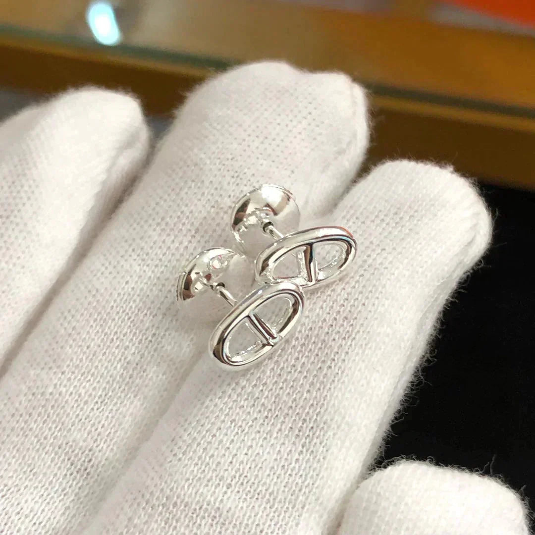 ¡®Moco¡¯CHAINE SMALL EARRINGS GOLD AND SILVER