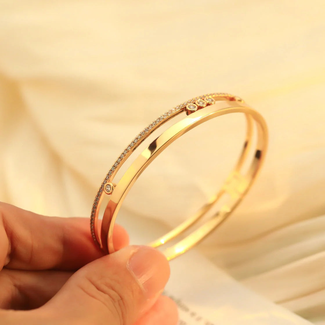 [moco jewelrys ]Move Romane Diamond Bangle Bracelet