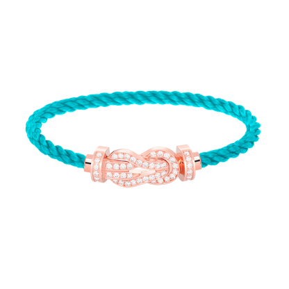 ¡®Moco¡¯CHANCE LARGE 8 FIGURE BUCKLE FULL DIAMOND BRACELET ROSE GOLD