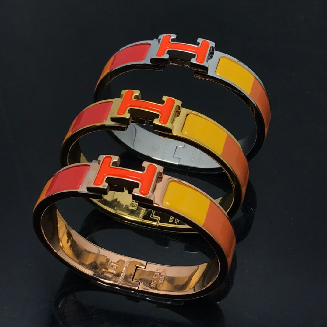¡®Moco¡¯H BRACELET ORANGE RAINBOW CERAMIC