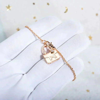 ¡®Moco¡¯AMULETTE PEDANT ROSE GOLD NECKLACE