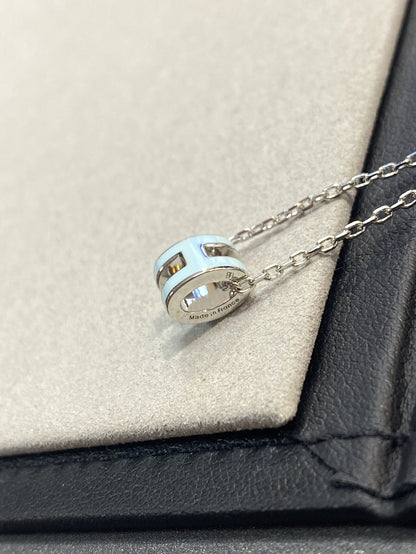 ¡®Moco¡¯POP H LIGHT BLUE NECKLACE