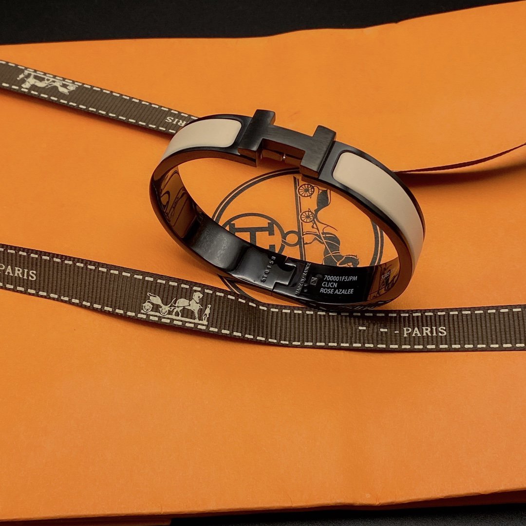 ¡®Moco¡¯H BRACELET 12MM BLACK BEIGE CERAMIC