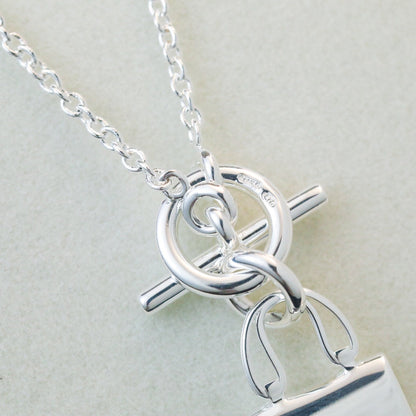 ¡®Moco¡¯POP H PEDANT SILVER NECKLACE