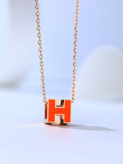 ¡®Moco¡¯H CAGE PINK GOLD NECKLACE