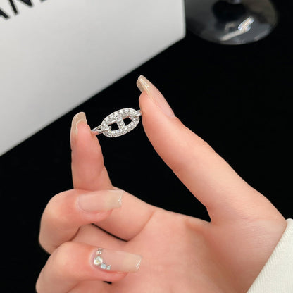 ¡®Moco¡¯RONDE SMALL SILVER DIAMOND RING