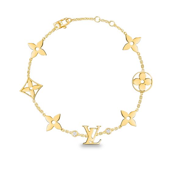 ¡®Moco¡¯STAR AND SUN 7 MOTIFS GOLD BRACELET