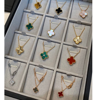 ¡®Moco¡¯CLOVER 15MM DIAMOND SINGLE FLOWER NECKLACE