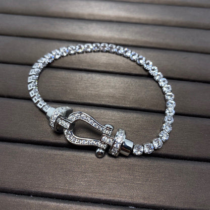 ¡®Moco¡¯FORCE  HORSESHOE  DIAMOND TENNIS BRACELET