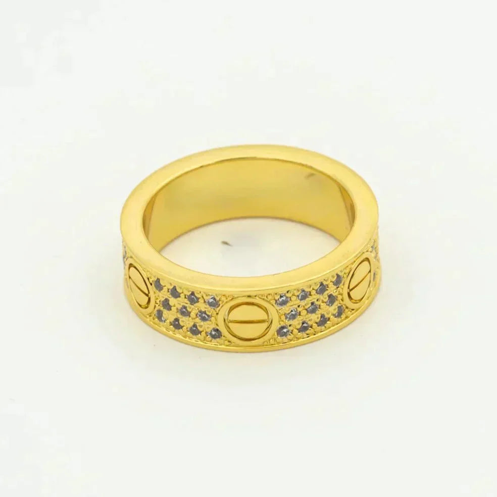 ¡®Moco¡¯LOVE RING 5.5MM DIAMONDS PAVED