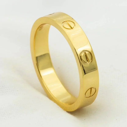 ¡®Moco¡¯LOVE RING 4MM 1 DIAMOND GOLD