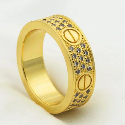 ¡®Moco¡¯LOVE RING 5.5MM DIAMONDS PAVED