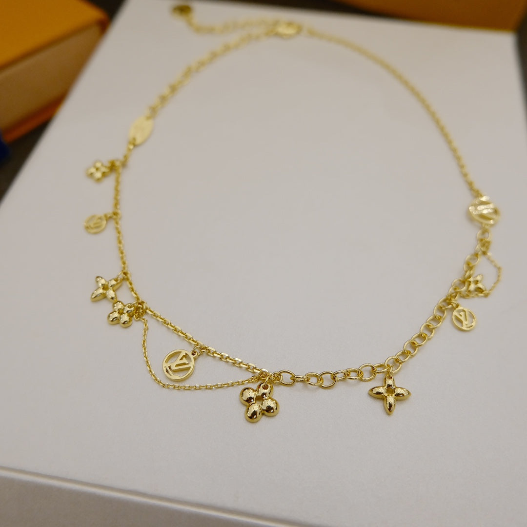 ¡®Moco¡¯BLOOMING SUPPLE NECKLACE BRASS