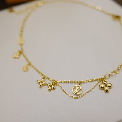 ¡®Moco¡¯BLOOMING SUPPLE NECKLACE BRASS