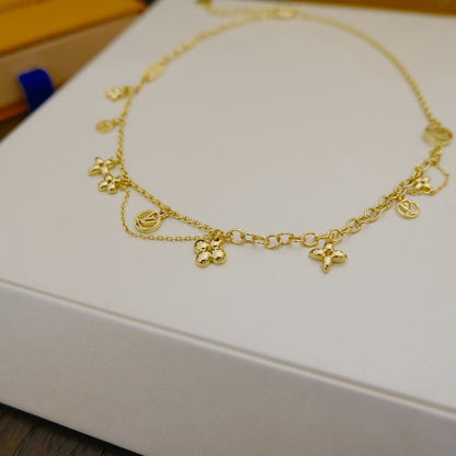 ¡®Moco¡¯BLOOMING SUPPLE NECKLACE BRASS
