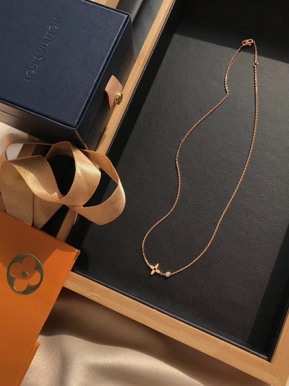 ¡®Moco¡¯BLOSSOM PENDANT PINK GOLD AND DIAMOND
