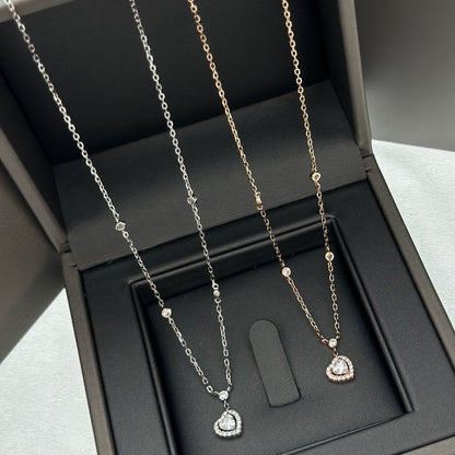 [moco jewelrys ]JOY HEART DIAMOND NECKLACE