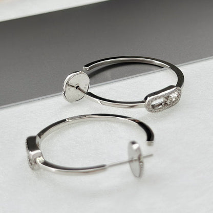 [moco jewelrys ]CREOLES MOVE UNO PM DIAMOND EARRINGS