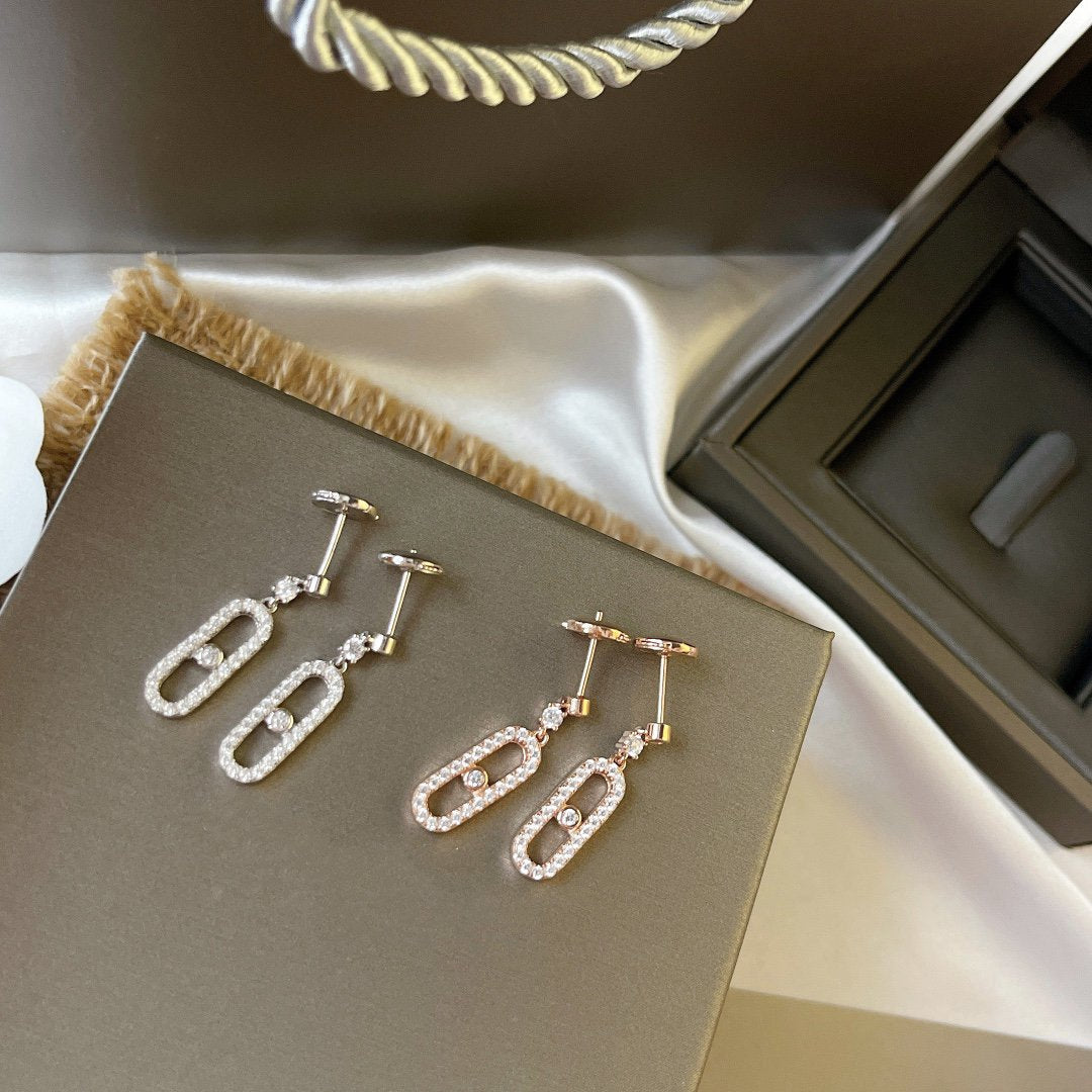 [moco jewelrys ]DORMEUSES MOVE UNO DIAMOND EARRINGS