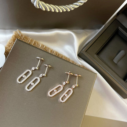 [moco jewelrys ]DORMEUSES MOVE UNO DIAMOND EARRINGS
