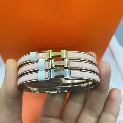¡®Moco¡¯CLASSIC HM CLIC  PINK 8MM ENAMEL BRACELET