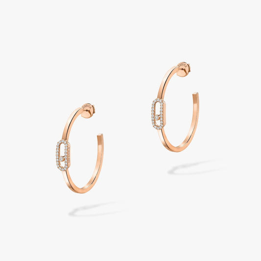 [moco jewelrys ]CREOLES MOVE UNO PM DIAMOND EARRINGS