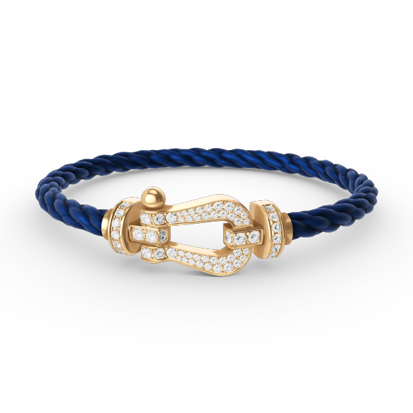 ¡®Moco¡¯FORCE LARGE HORSESHOE FULL DIAMOND BRACELET GOLD