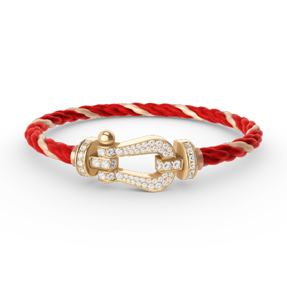 ¡®Moco¡¯FORCE LARGE HORSESHOE FULL DIAMOND BRACELET GOLD