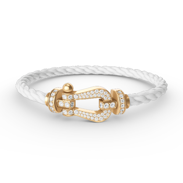 ¡®Moco¡¯FORCE LARGE HORSESHOE FULL DIAMOND BRACELET GOLD