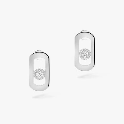 [moco jewelrys ]So Move Diamond Earrings in Yellow Gold
