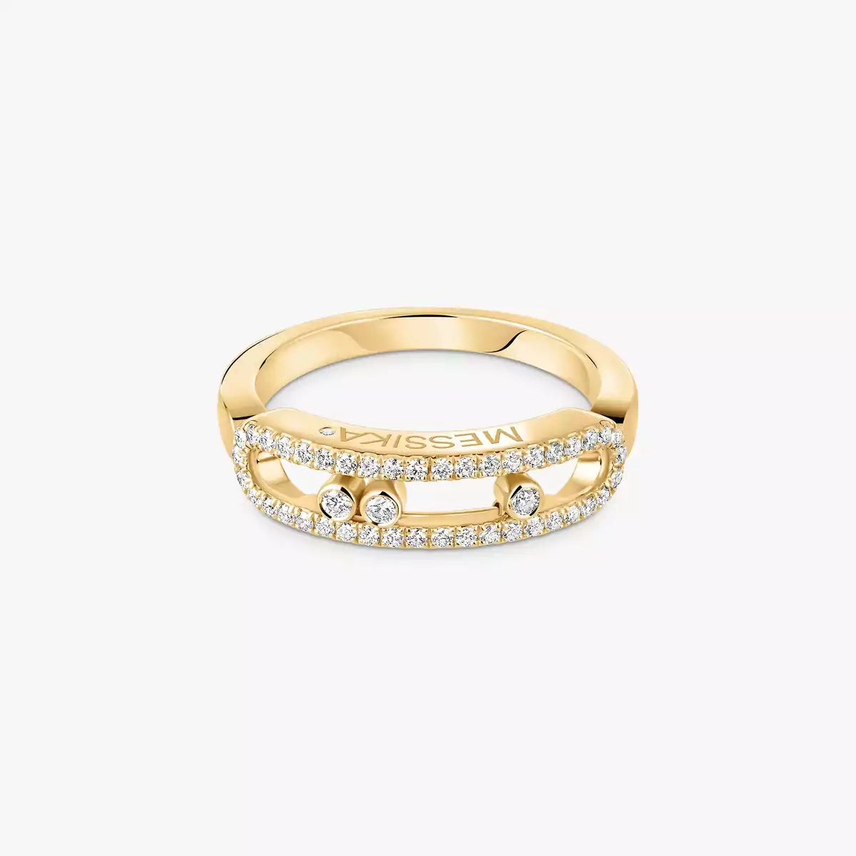 [moco jewelrys ] Baby Move Gold Diamond Pave_ Ring