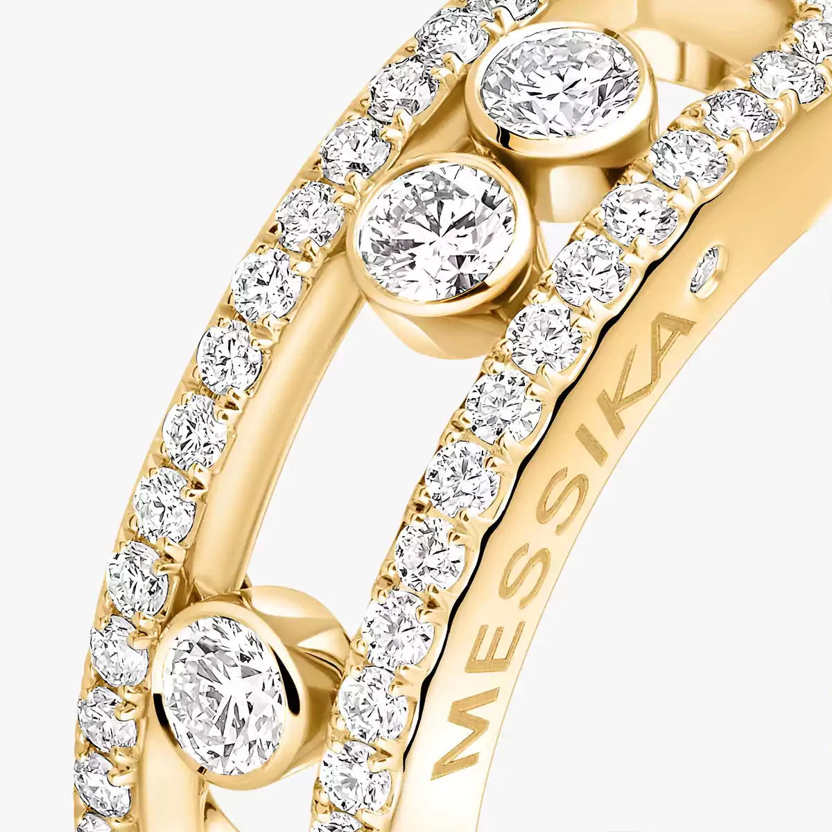 [moco jewelrys ] Move Gold Diamond Pave_ Ring