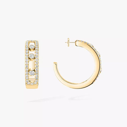 [moco jewelrys ]Diamond Pave_ Hoop Earrings Move