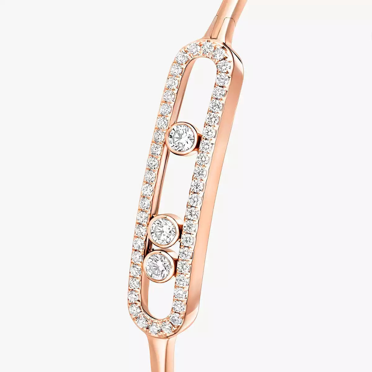 [moco jewelrys ]Move Pavé Diamond Bangle Bracelet M