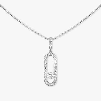 [moco jewelrys ]Move Uno Diamond Necklace in Rose Gold