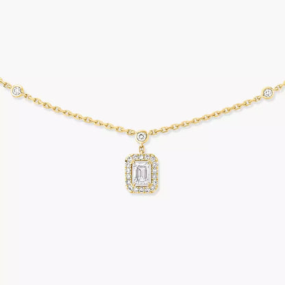 [moco jewelrys ]My Twin Diamond Necklace in Silver