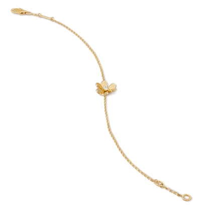 ¡®Moco¡¯FRIVOLE GOLD FLOWER PINK MALACHITE BRACELET