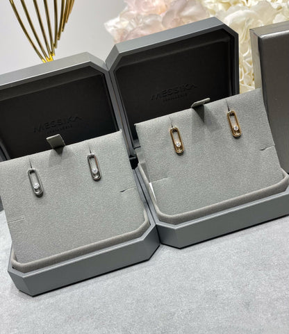 [moco jewelrys ]MOVE UNO SMALL 1 DIAMOND EARRINGS